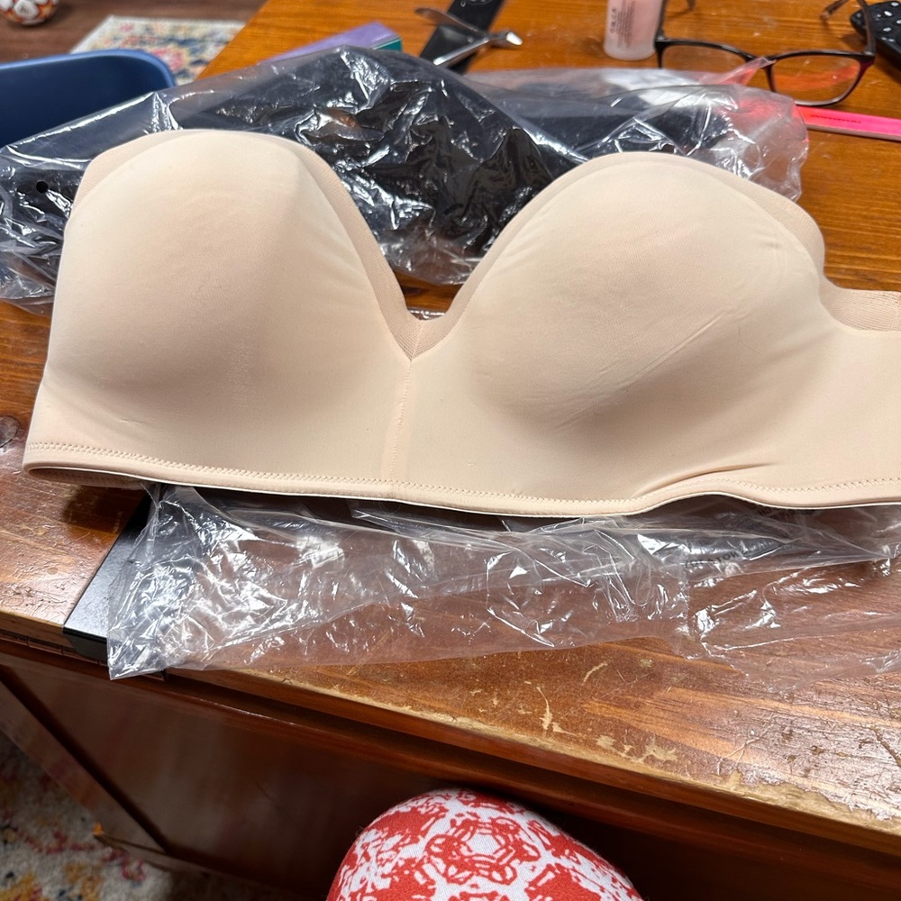 Set of two strapless bras. Not worn.